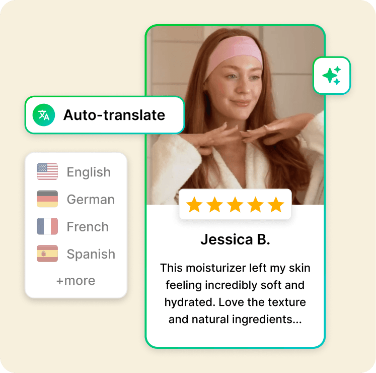 Review syncing across regional Shopify stores with per-market language